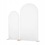 VEVOR WEDDING ARCH SET OF 2 2.2M AND 1.8M GOLD STABLE BACKDROP STAND