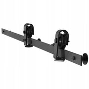 VEVOR 132 cm Heavy Duty Sliding Barn Door Hardware Kit Black