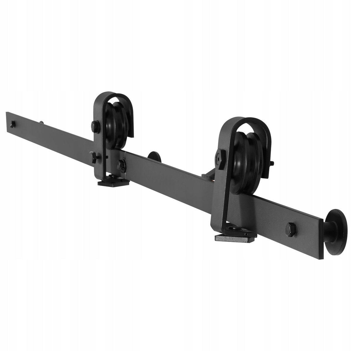 VEVOR 132 cm Heavy Duty Sliding Barn Door Hardware Kit Black