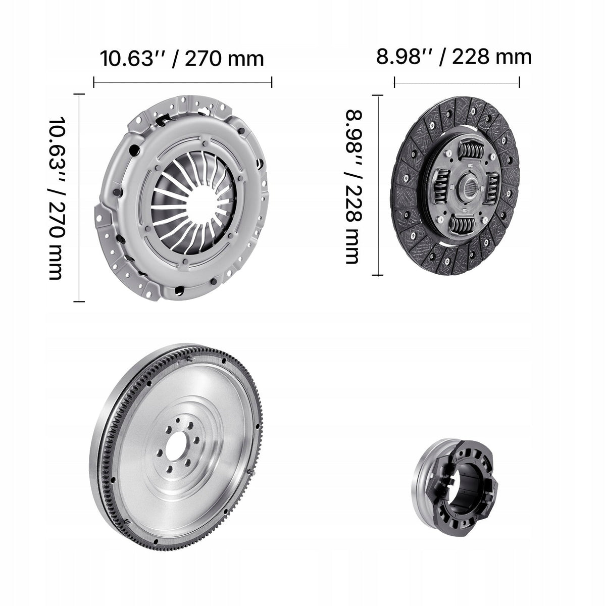 VEVOR PREMIUM OEM FLYWHEEL CLUTCH KIT FOR AUDI A3 2003-2010