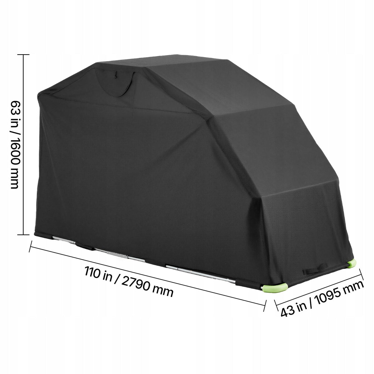 PREMIUM MOTORCYCLE TENT VEVOR 2790X1095X1600 MM ANTI-THEFT LOCK