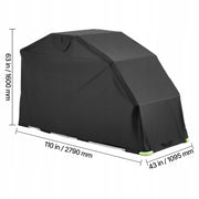 PREMIUM MOTORCYCLE TENT VEVOR 2790X1095X1600 MM ANTI-THEFT LOCK