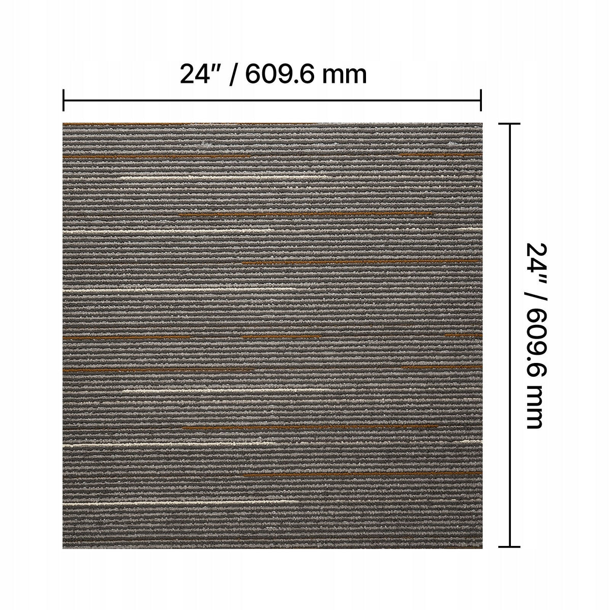 VEVOR CARPET TILES 609.6X609.6X6MM 24 PCS STRONG MODULAR SET