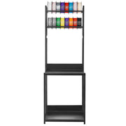 VEVOR MOBILE 4-TIER FILAMENT RACK BLACK STRONG STEEL