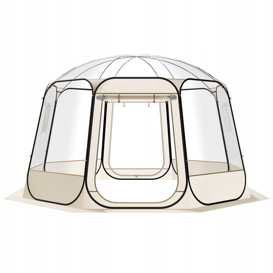 VEVOR POP-UP CAMPING TENT 366X345X220 CM CLEAR STURDY