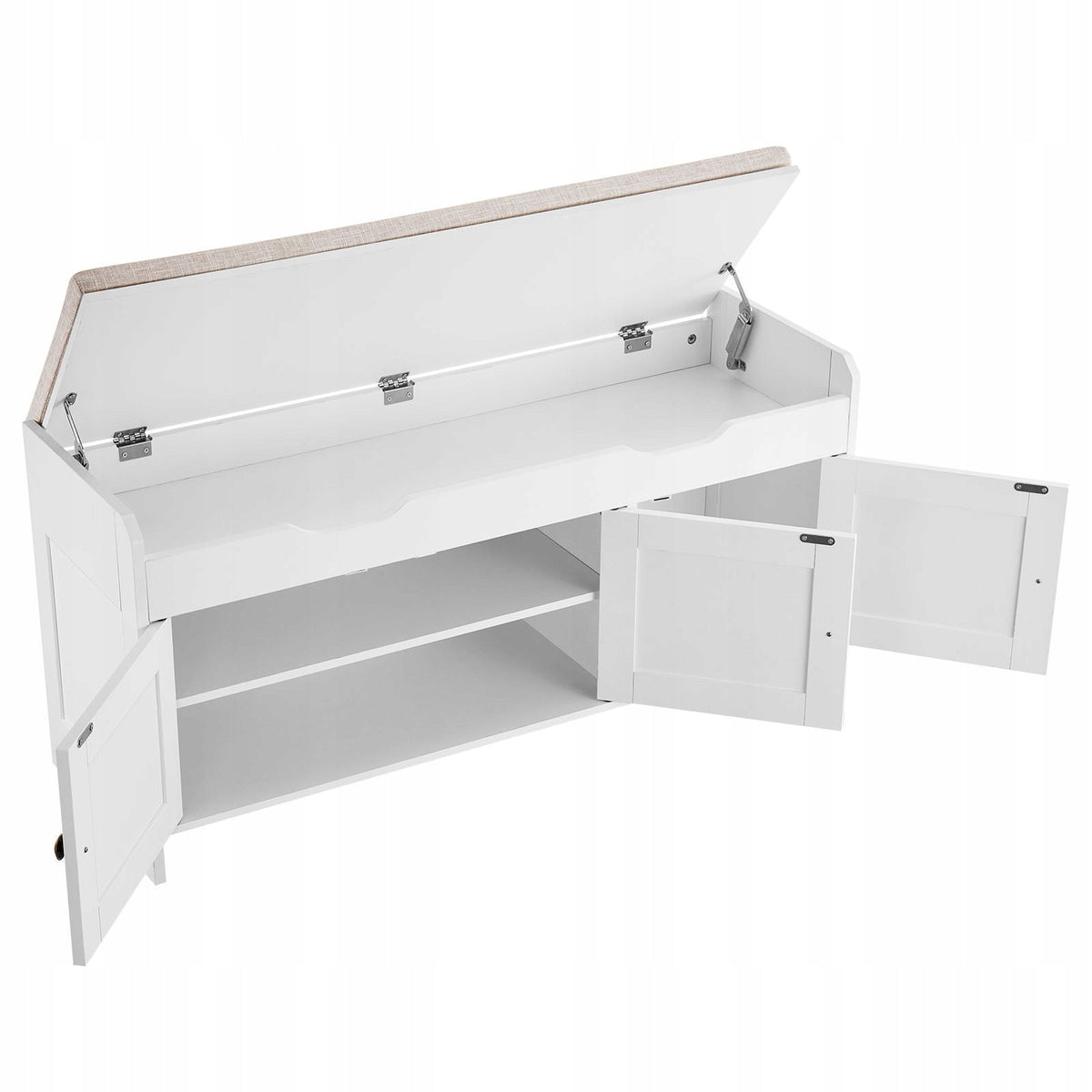 SHOE RACK BENCH VEVOR 1050X350X503 MM STURDY FOR HALLWAY WHITE