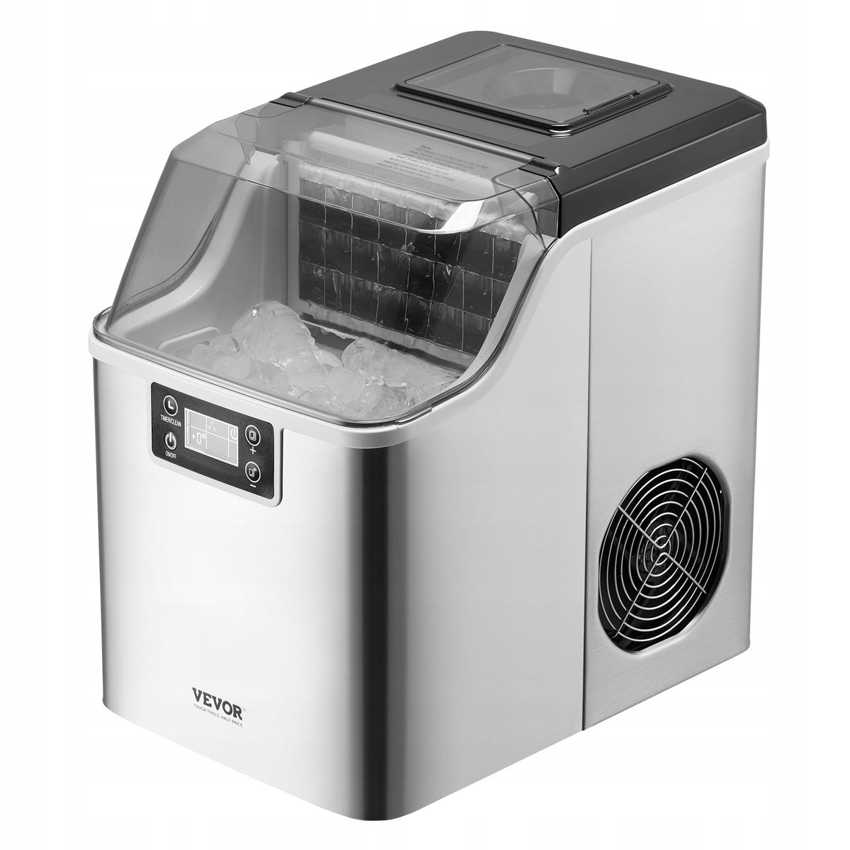 VEVOR PREMIUM ICE MAKER 24 CUBES IN 15 MINUTES 20 4 KG STEEL
