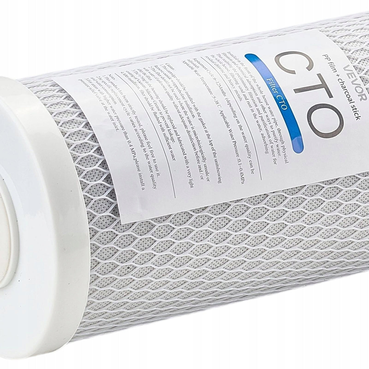 VEVOR 2-PACK REPLACEMENT WHOLE HOUSE WATER FILTER CARTRIDGES CTO CARBON BLOCK