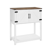 VEVOR FARMHOUSE COFFEE CABINET 80X35X88 CM 3-TIER STURDY SOLID