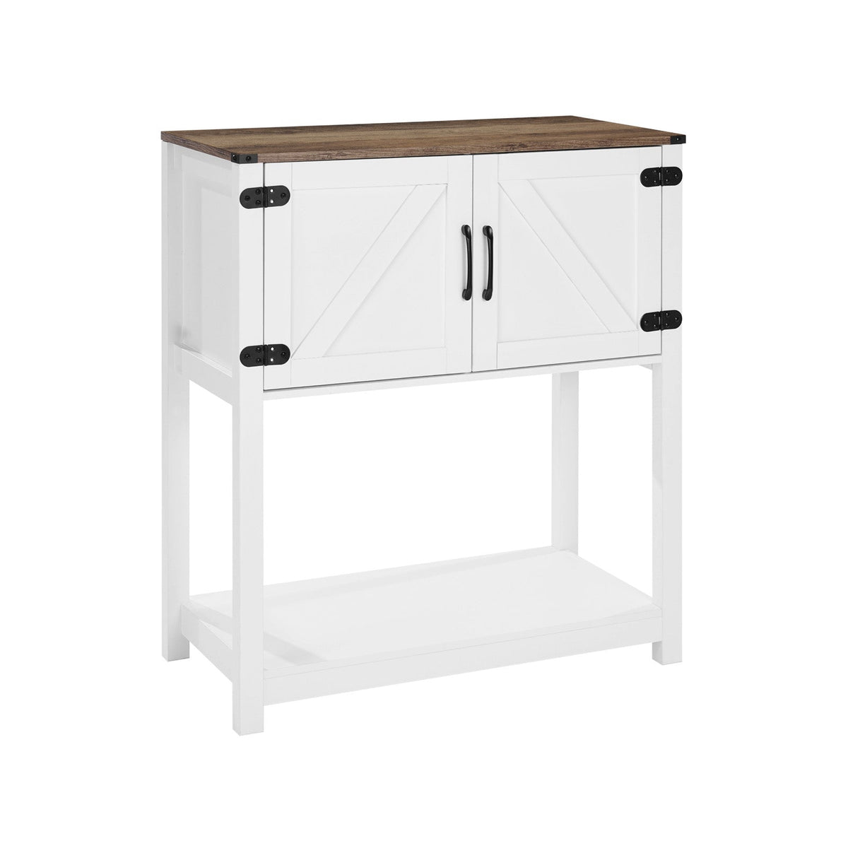 VEVOR FARMHOUSE COFFEE CABINET 80X35X88 CM 3-TIER STURDY SOLID