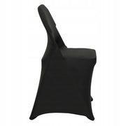 VEVOR 50 PCS FOLDING CHAIR COVERS ELASTIC SPANDEX BLACK