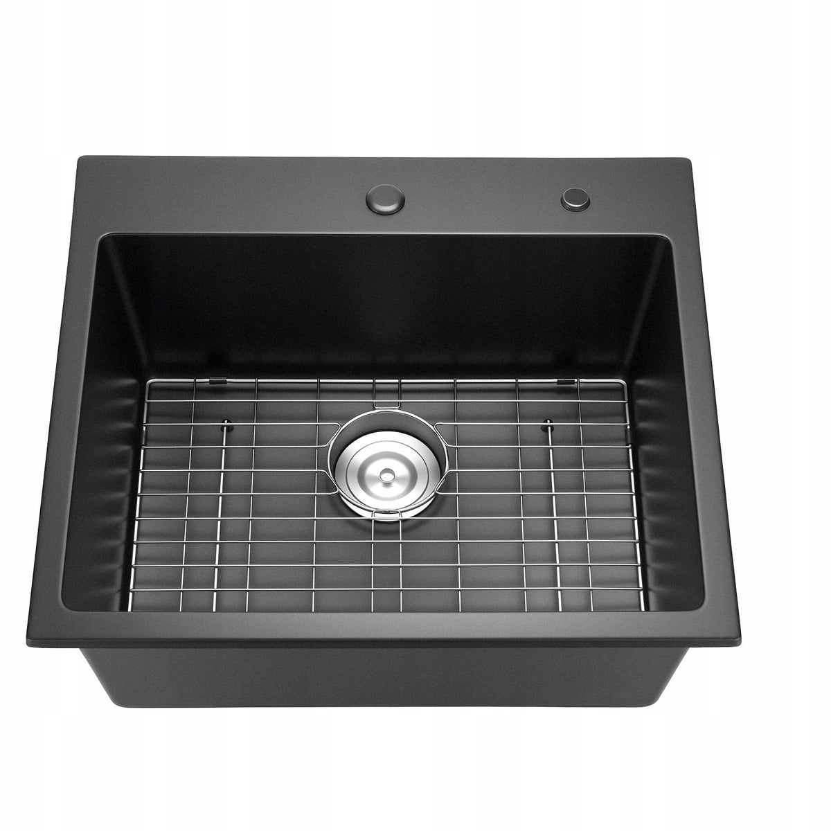 VEVOR GRANITE KITCHEN SINK 635X559X254 MM BLACK COUNTERTOP MOUNT STURDY