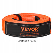 VEVOR 35,000 LBS TOWING KIT 9M TOW STRAP WITH BAG HEAVY DUTY