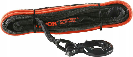 VEVOR 6.4MM X 15.2M PLASTIC ROPE, HEAVY DUTY SYNTHETIC WINCH ROPE