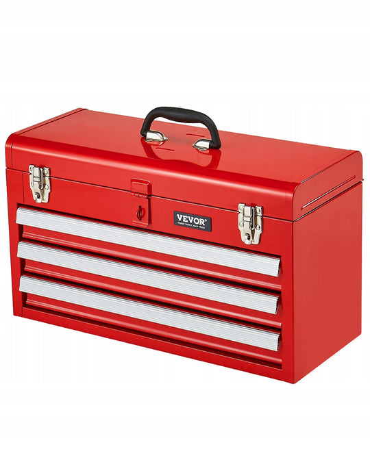 VEVOR Professional Tool Box 520x218x304 mm with 3 Drawers
