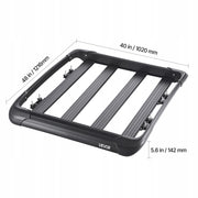VEVOR HEAVY-DUTY CAR ROOF RACK CARGO BASKET 1216X1020X142 MM 150 KG