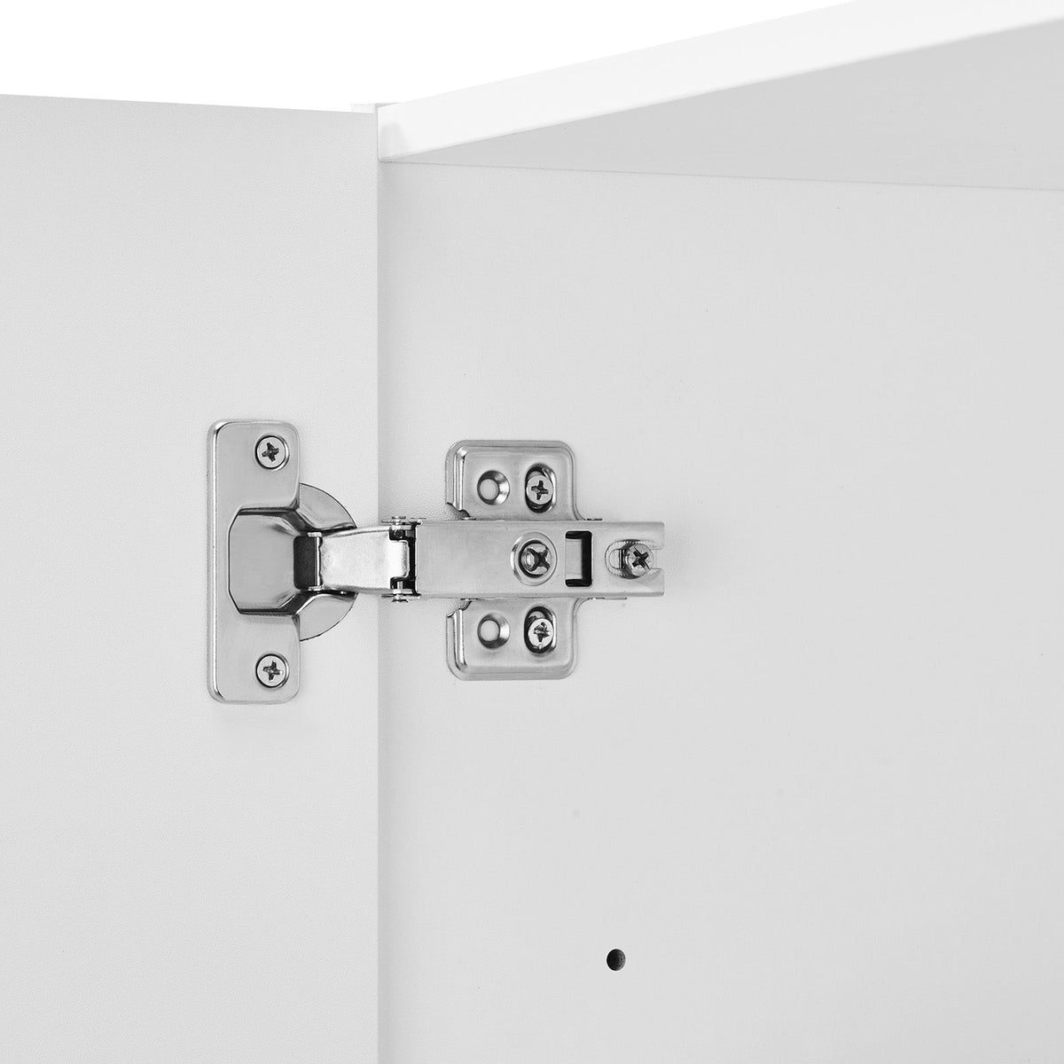 VEVOR SOLID WALL CABINET FOR LAUNDRY ROOM 2-TIER 3 DOORS WHITE