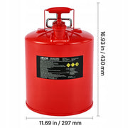 VEVOR Type II steel safety fuel can, 19L