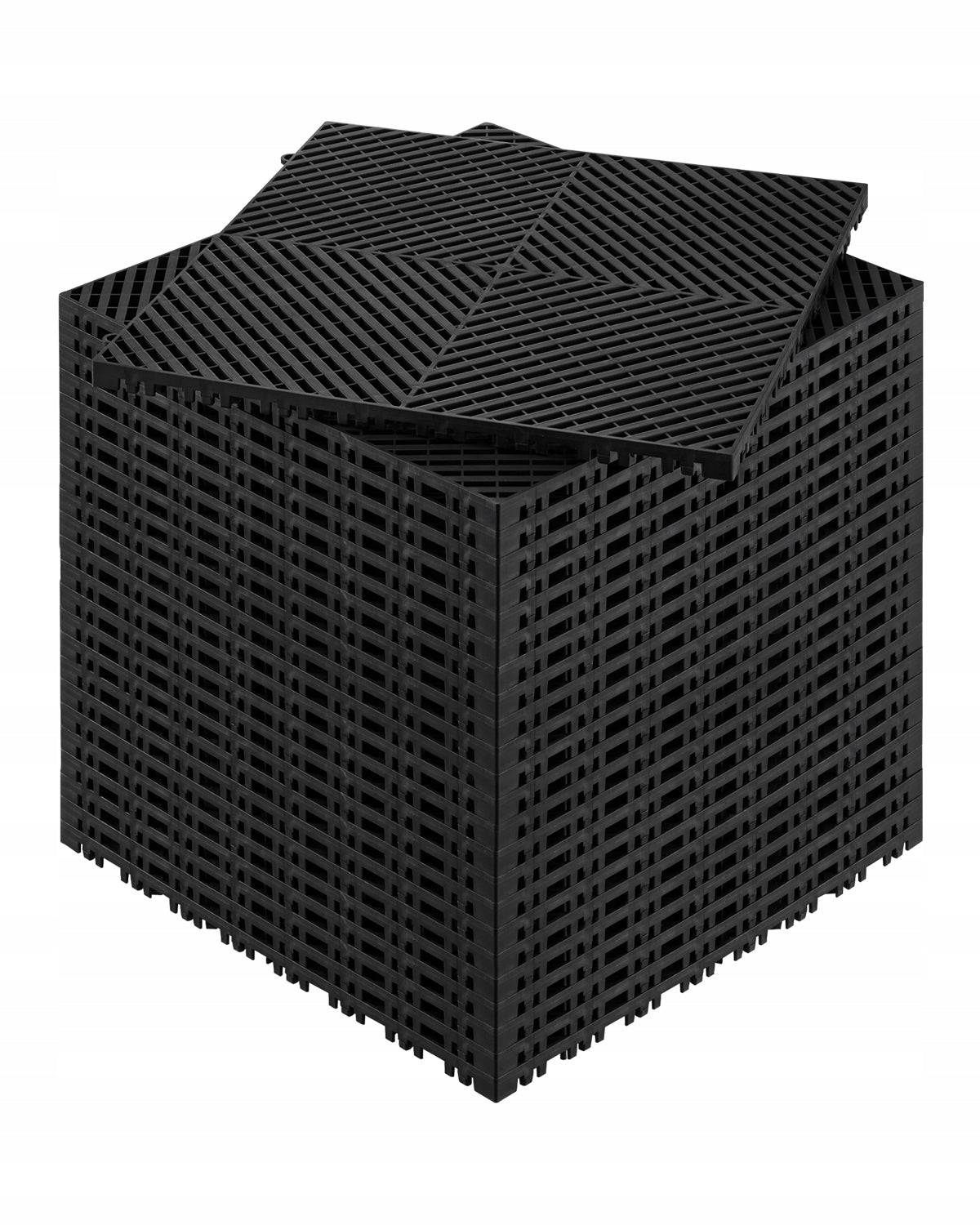 VEVOR MODULAR DRAINAGE MAT 24 PCS 415X415MM STRONG INTERLOCKING SYSTEM PP