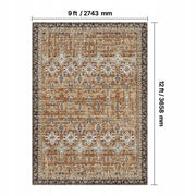 VEVOR CARPET 2743X3658 MM WASHABLE LOW PILE NON-SLIP