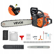 POWERFUL VEVOR 58CC 508MM 2.7HP PROFESSIONAL PETROL CHAINSAW
