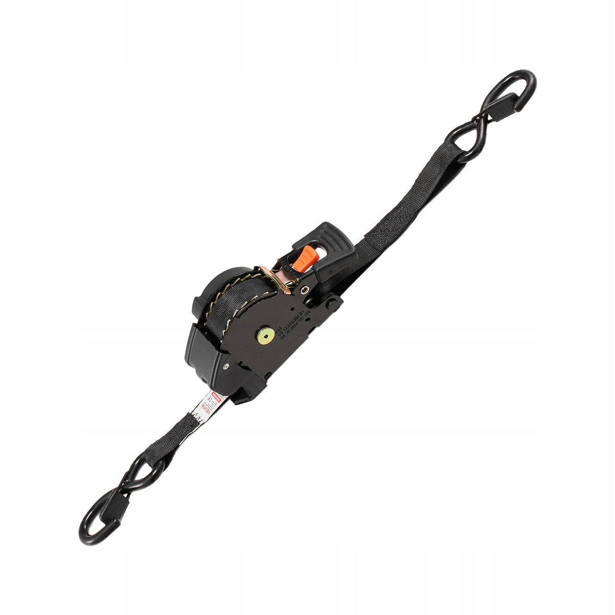 VEVOR TIE-DOWN STRAP WITH AUTOMATIC RATCHET 25.4X4876.8MM 4 PCS S-HOOKS HEAVY DUTY