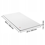 VEVOR TABLE TOP 152X63 CM 25 MM LOAD CAPACITY 100 KG STURDY UNIVERSAL WHITE