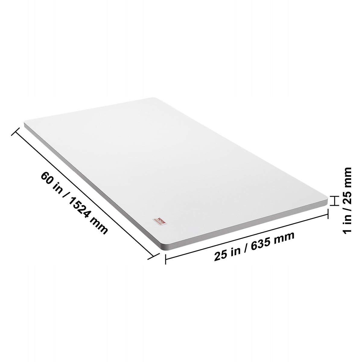VEVOR TABLE TOP 152X63 CM 25 MM LOAD CAPACITY 100 KG STURDY UNIVERSAL WHITE