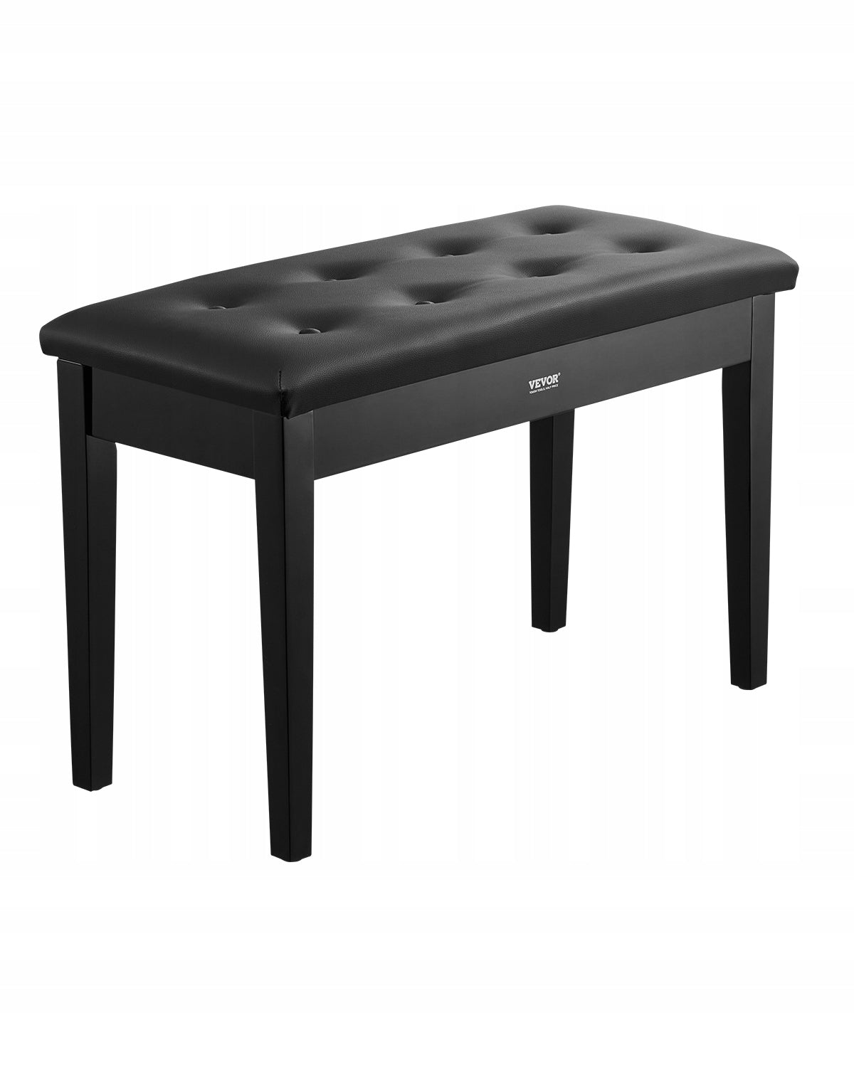 VEVOR ADJUSTABLE PIANO STOOL DUET BENCH WITH STORAGE