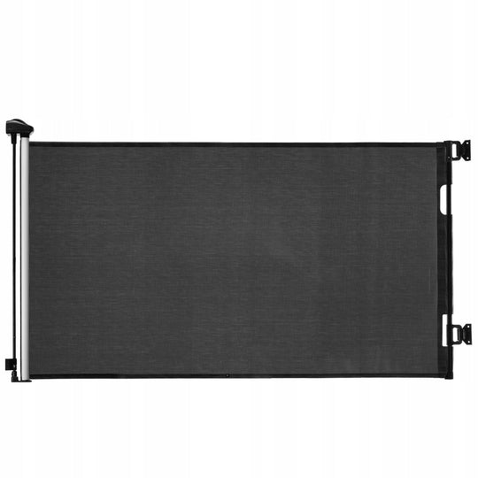VEVOR RETRACTABLE STAIR GATE 143 CM FOR CHILDREN AND PETS BLACK STRONG