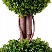 VEVOR ARTIFICIAL BOXWOOD TOPIARY 122CM 2-PIECE PREMIUM SET INDOOR DECORATION