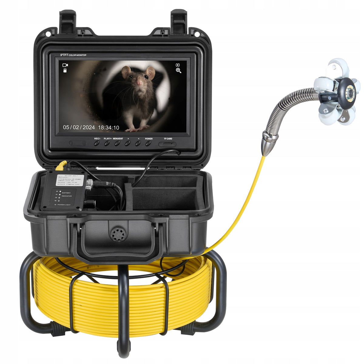 PROFESSIONAL PIPE INSPECTION CAMERA VEVOR 30M SELF-LEVELING 9-INCH HD