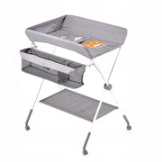 VEVOR FOLDABLE CHANGING TABLE WITH HEIGHT ADJUSTMENT AND 2 DRAWERS, STURDY