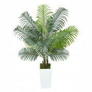 VEVOR 5FT ARTIFICIAL ARECA PALM TREE WITH WHITE POT STURDY AND STYLISH