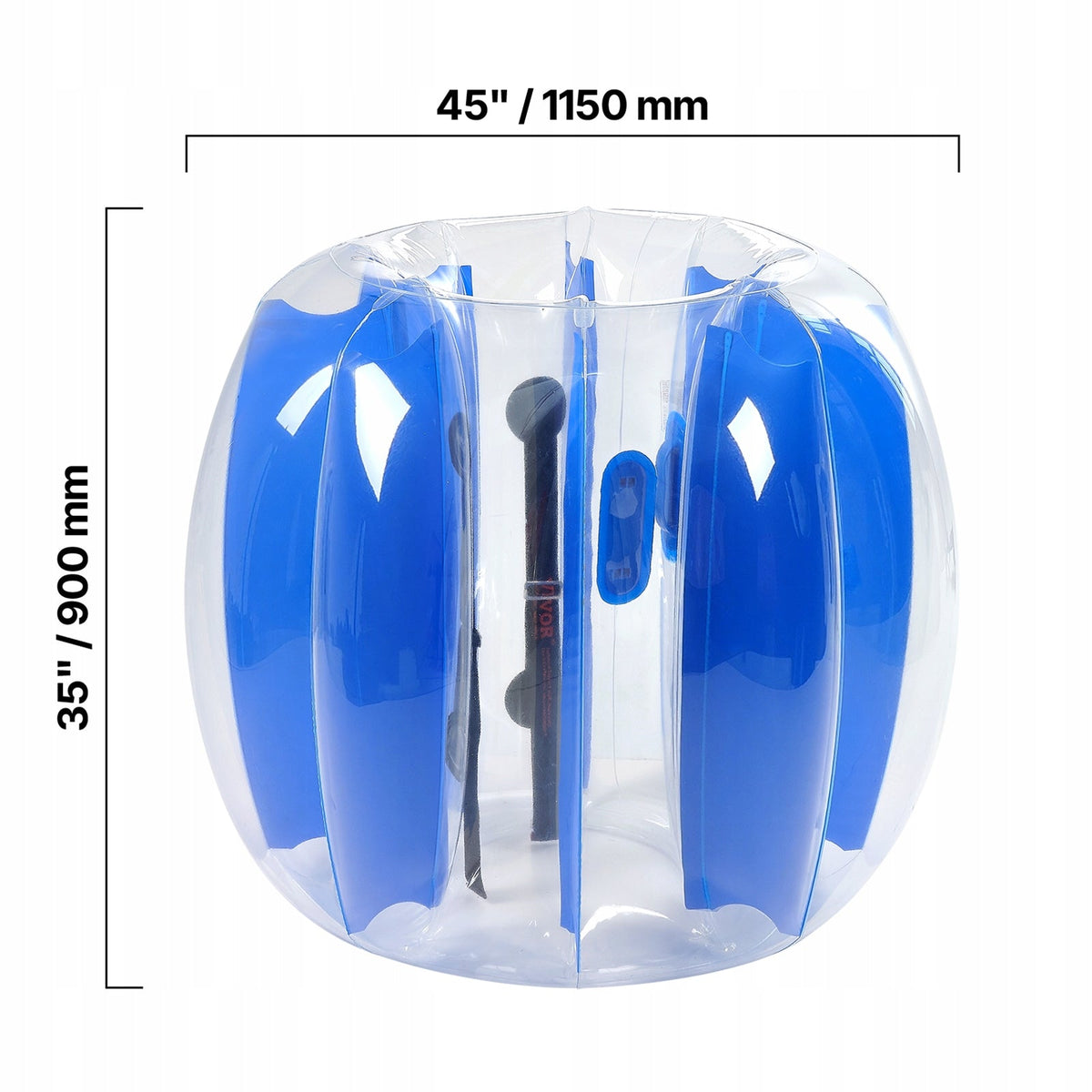 VEVOR INFLATABLE BUMPER BALL 1.2M THICK 0.5MM DURABLE BLUE