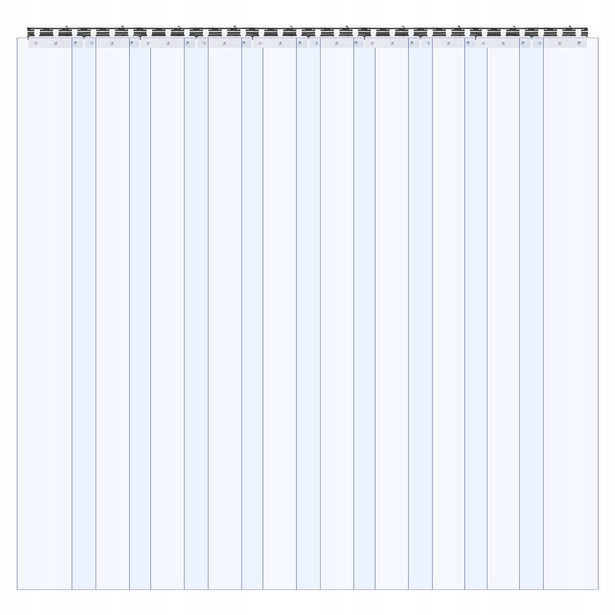VEVOR PLASTIC STRIP CURTAIN 1524X2440MM THICK 2MM PVC