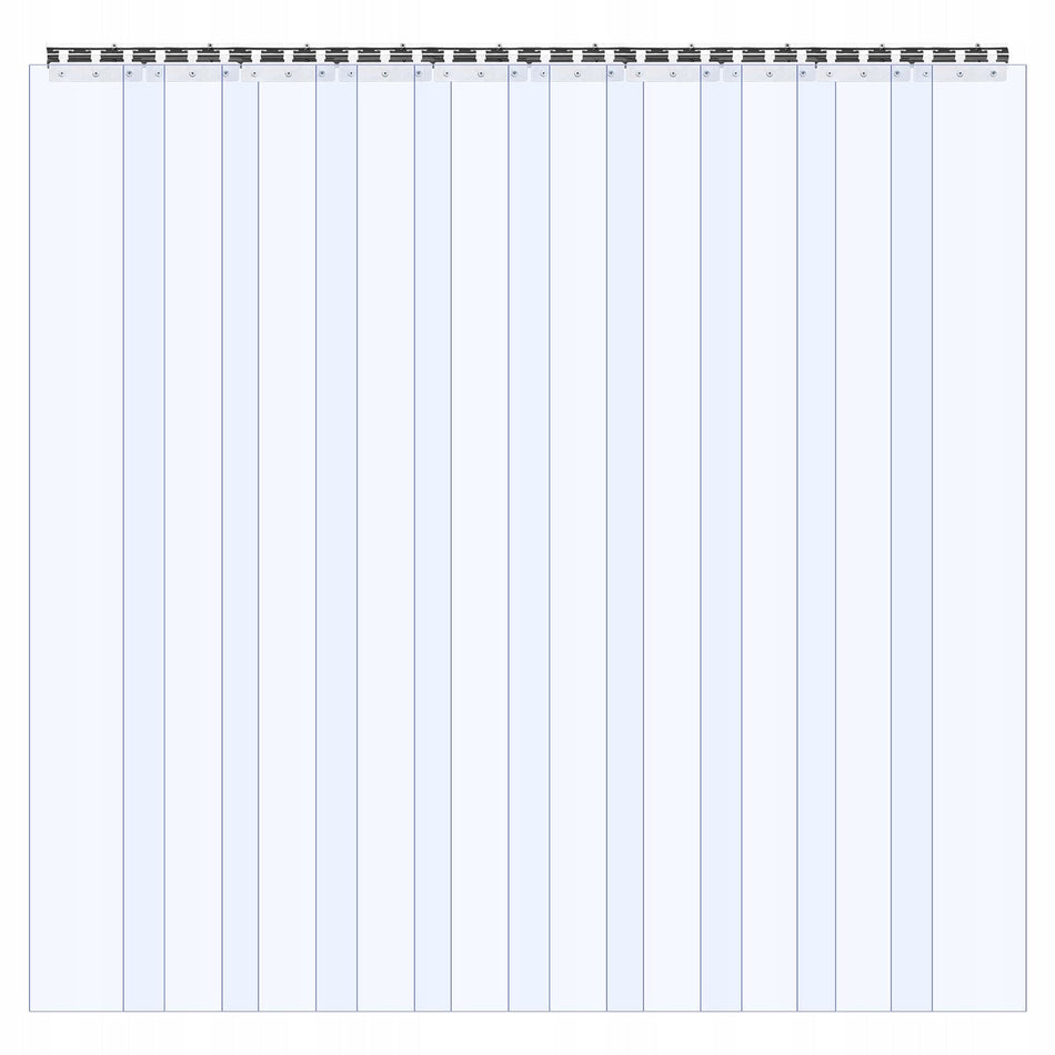 VEVOR PLASTIC STRIP CURTAIN 1524X2440MM THICK 2MM PVC