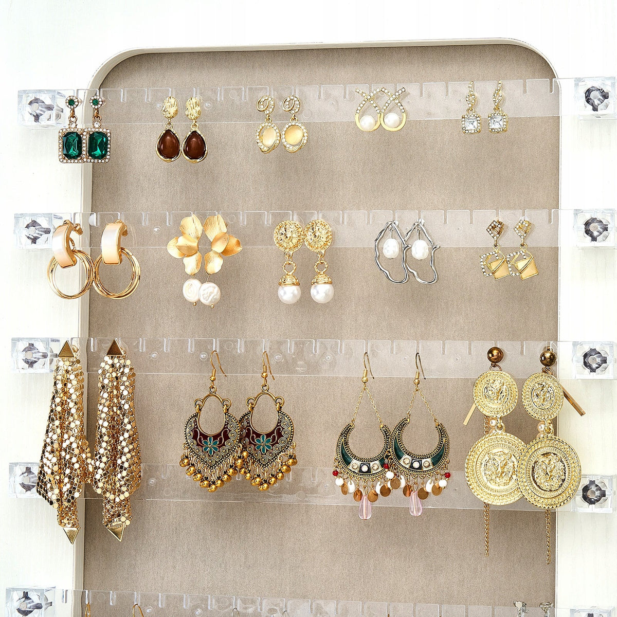 VEVOR JEWELRY CABINET WITH FULL-LENGTH MIRROR 108 CM STRONG