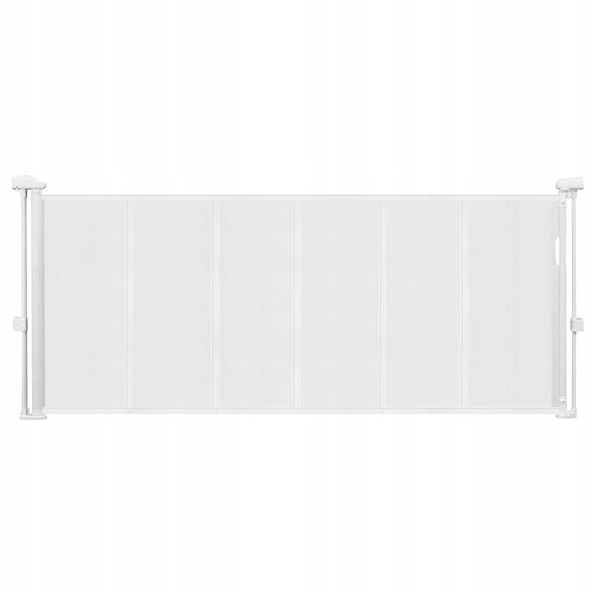 VEVOR RETRACTABLE BABY GATE STRONG MESH 180 CM X 87 CM WHITE