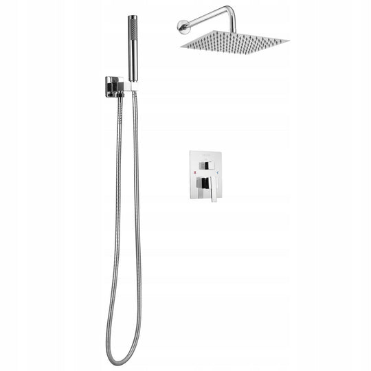 VEVOR PROFESSIONAL SHOWER FAUCET WITH 10-INCH SQUARE RAINFALL SHOWER HEAD