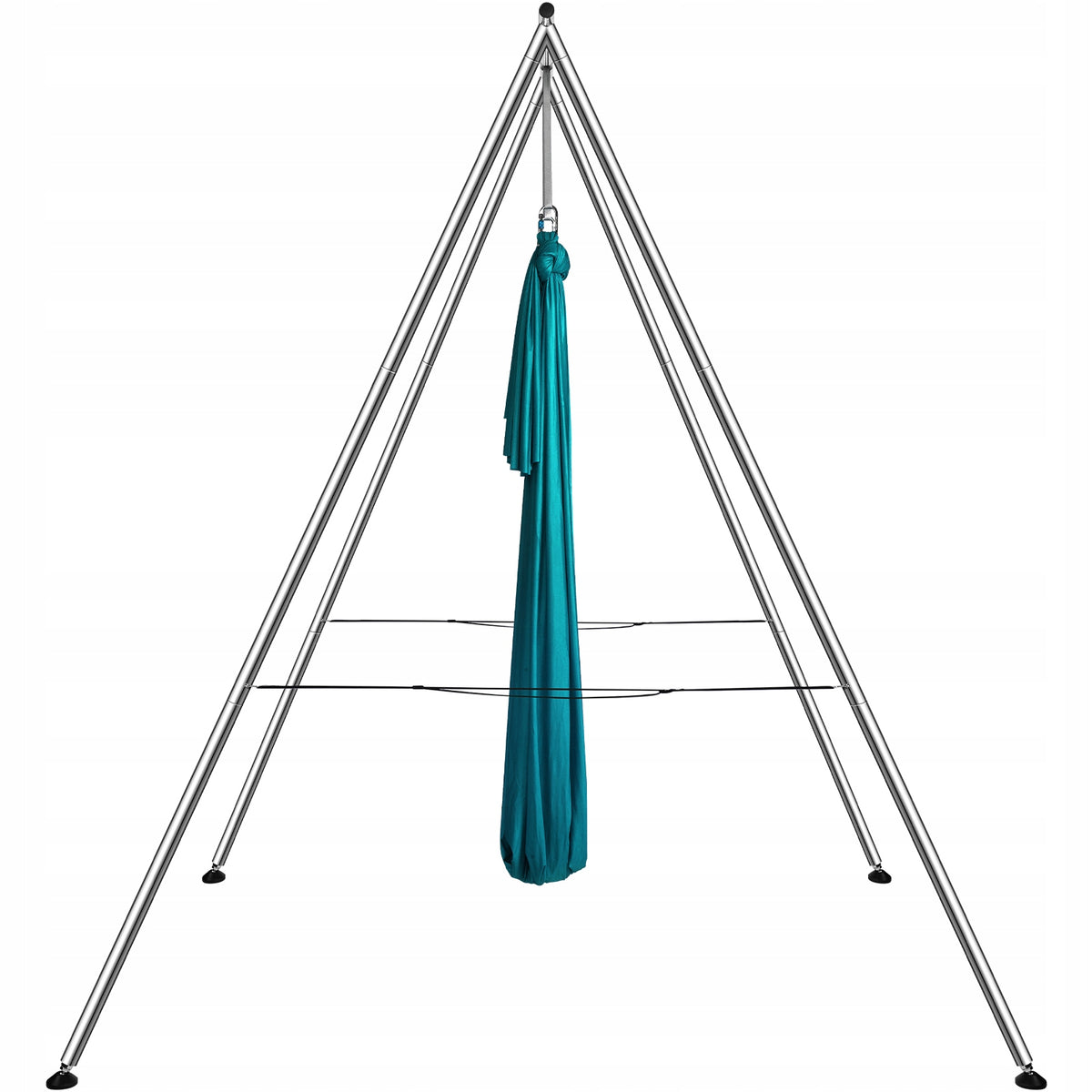 VEVOR AERIAL YOGA HAMMOCK WITH FRAME 6 X 2.6 M GREEN STRONG FRAME