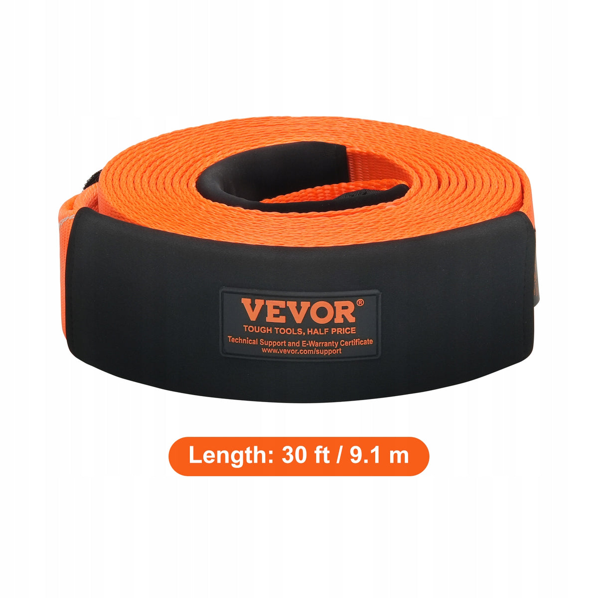 VEVOR 85 MM X 9 M TOWING KIT 16329 KG WINCH STRAP HEAVY-DUTY TREE