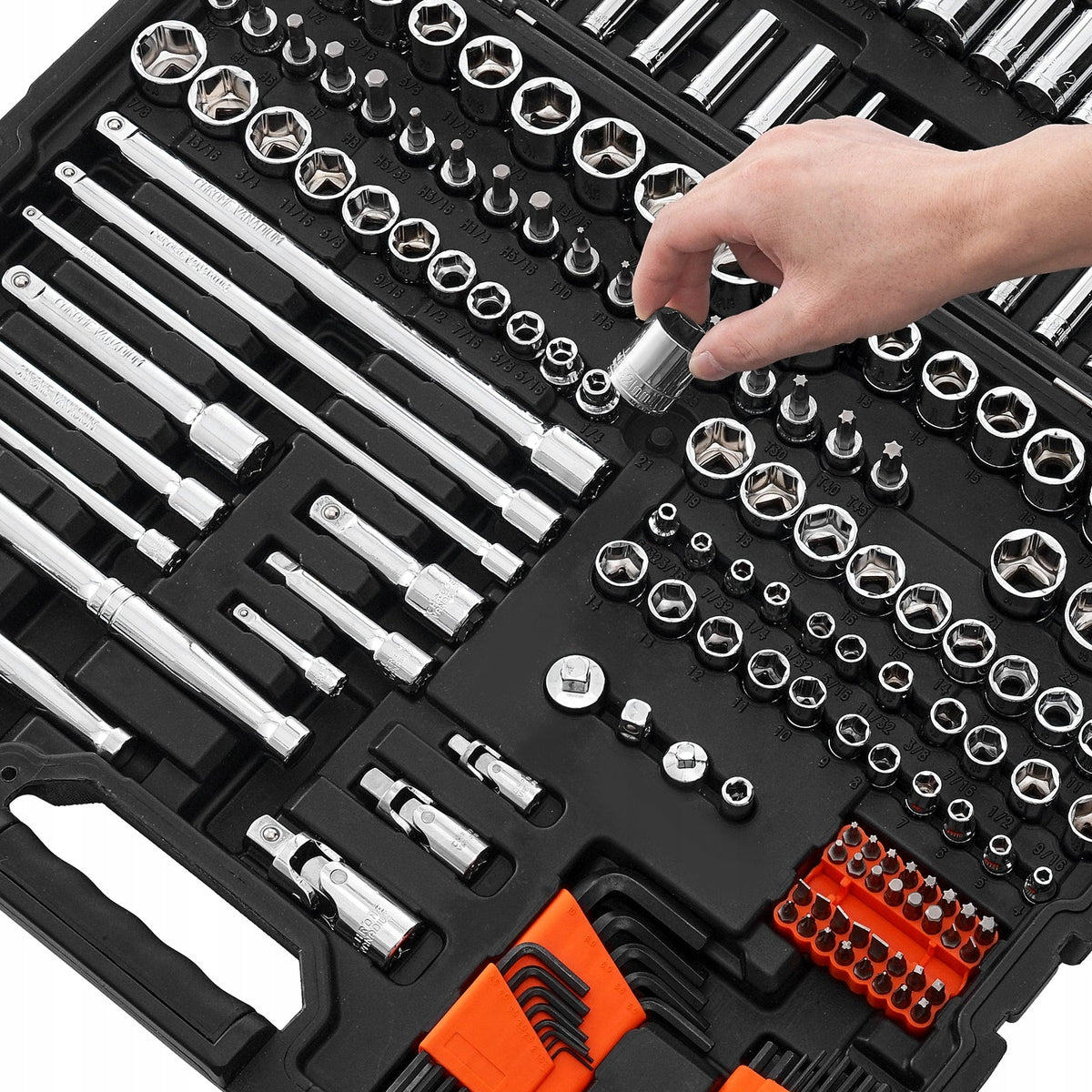 VEVOR PREMIUM SOCKET SET 225 PCS 9 53 6 35 12 7 MM