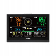 VEVOR 5-in-1 WiFi Weather Station with 7.5-inch VA Display, Solar Powered