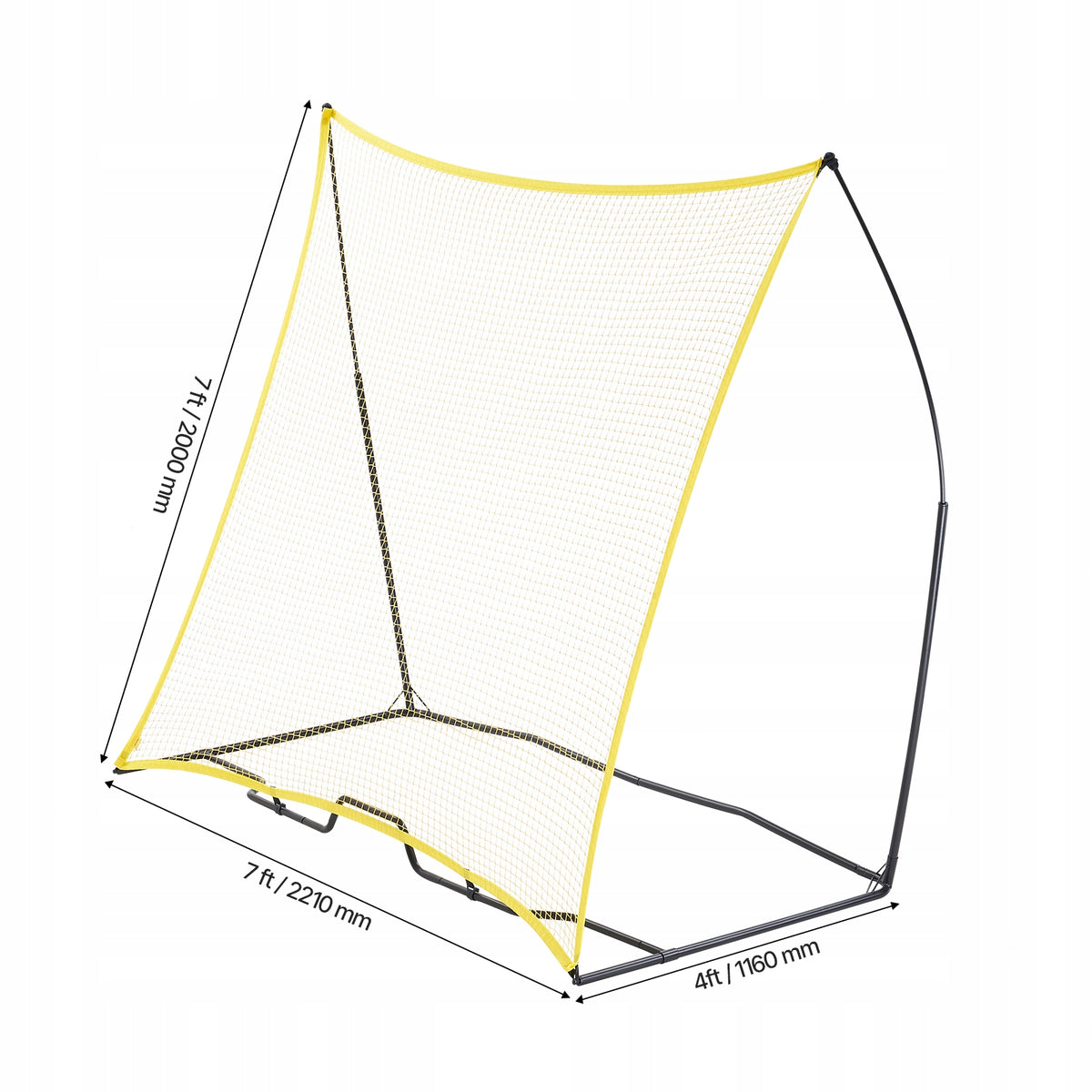 VEVOR SOCCER REBOUNDER PORTABLE SOCCER TRAINER 7X7FT STURDY CONSTRUCTION