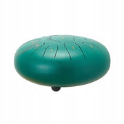 VEVOR STEEL TONGUE DRUM 10-INCH 11-TONE C-MAJOR GREEN MEDITATION GIFT