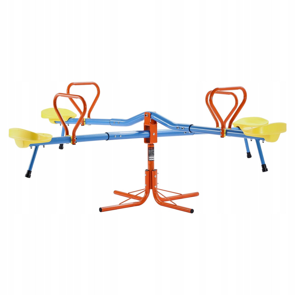 VEVOR KIDS SWING 4 SEATS HEAVY-DUTY STEEL 360 ROTATION 45.4 KG LOAD CAPACITY