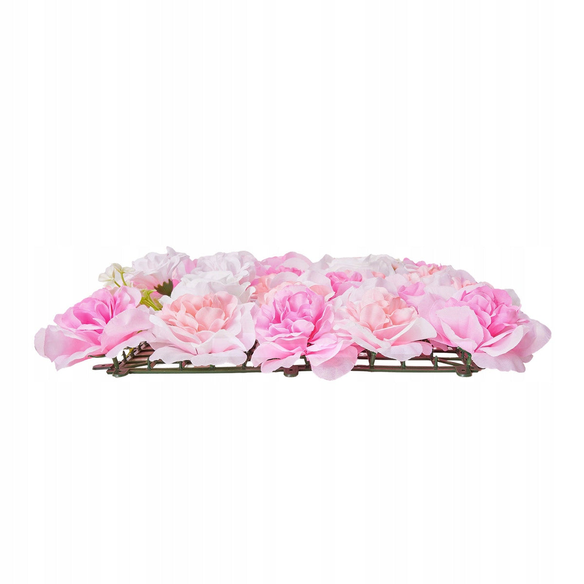 VEVOR ARTIFICIAL HEDGE 12 PCS 380X380X65 MM PINK PE STRONG PANEL WALL
