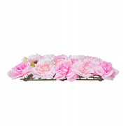 VEVOR ARTIFICIAL HEDGE 12 PCS 380X380X65 MM PINK PE STRONG PANEL WALL