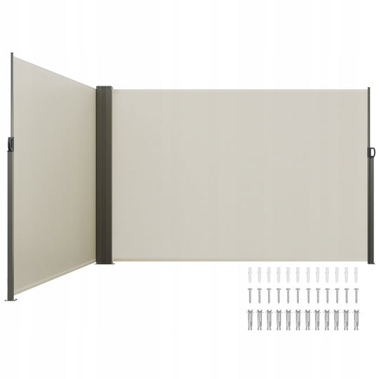 VEVOR SIDE AWNING 200X600 CM PREMIUM WATERPROOF POLYESTER FABRIC